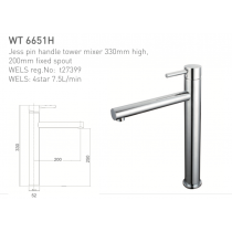 ECT Jess Pin Handle Tower Mixer 